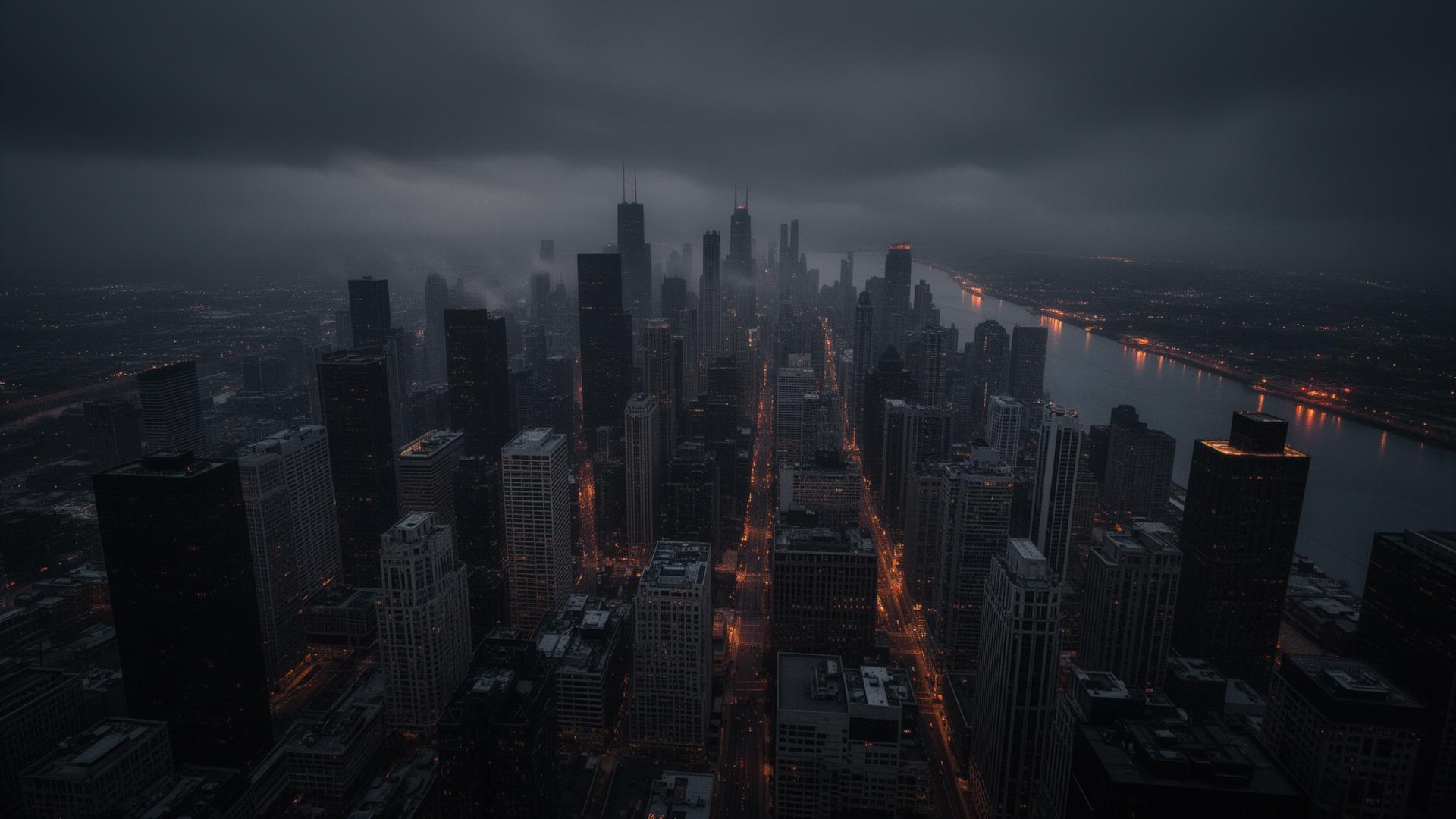 Chicagoland industrial skyline